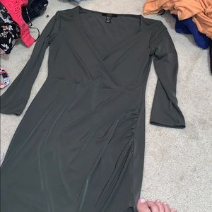 NEVER WORN. Medium Olive Green Short Dress, F21